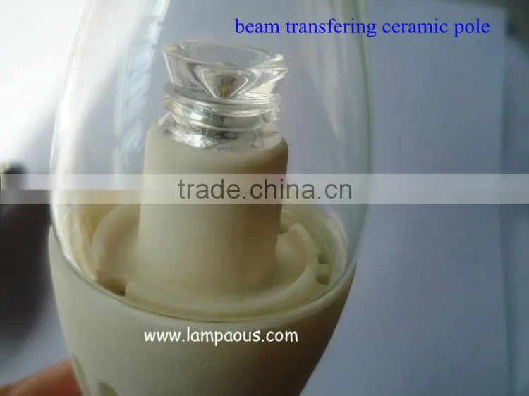 wholesale 3w e12 e14 white ceramic heat sink candle bulb