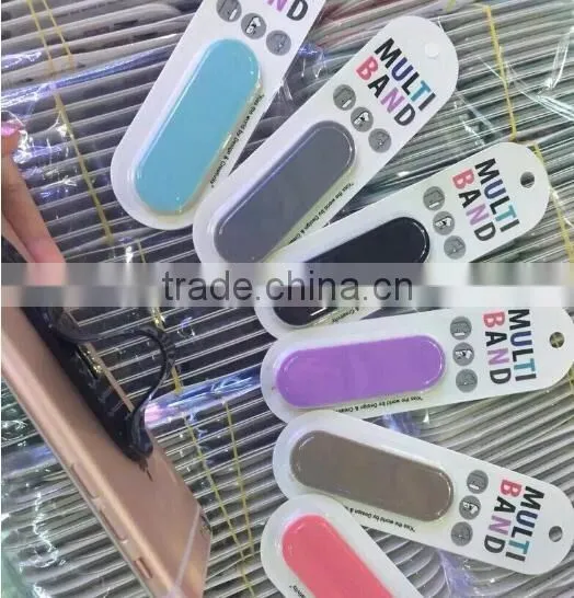 Popular design 3m sticker silicone phone holder /back stick holder