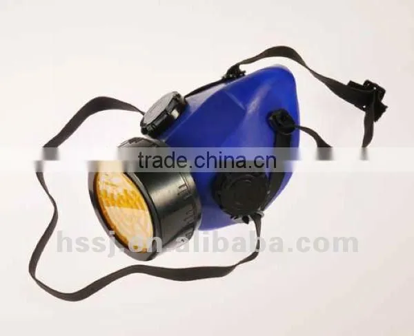 2016 hot selling chemical gas mask half face gas mask double filters gas mask 6200 chemical gas mask made in China