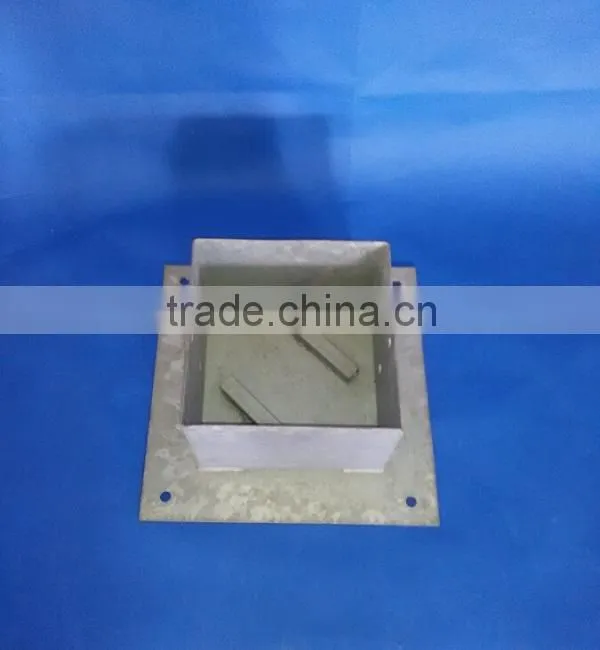 iron fencing bolt down pole plate
