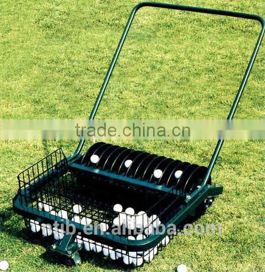 2015 hot sale hand push car push golf ball picker golf trolley