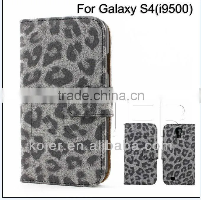 2014 Hot-selling Horizontal Flip Case For Samsung galaxy S4 i95