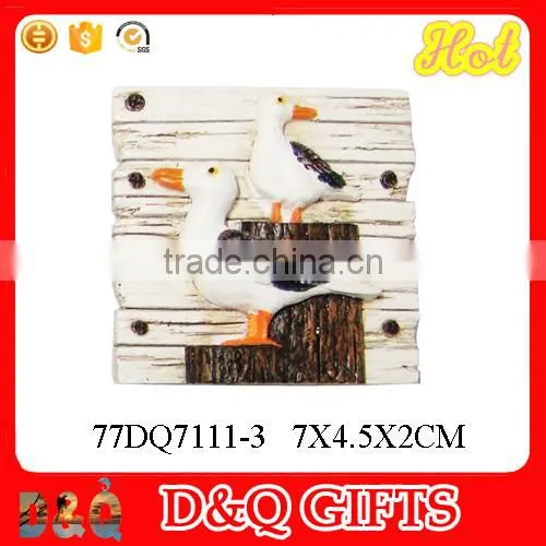 Hot sale 3D nautical seagul fridge magnet