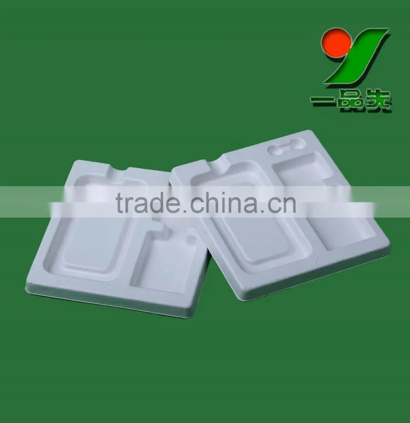 China First Manufacturer and Exporter of Wet Pressing Corrugated Moulded Sugarcane Pulp Router Tray Packaging