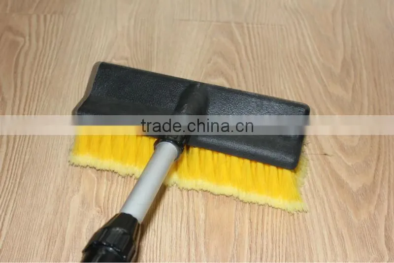 automatic car wash brushes with long handle water flow through PVC soft bristles