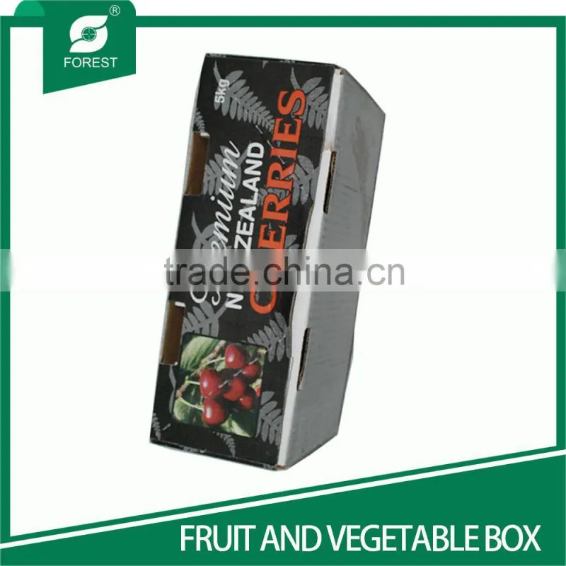 WAX-COATED CORRUGATED BOX FRESH FRUITS CARTON BOXES WITH LID