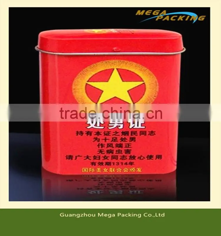 customized promotional tin box tin can for playing cards/poker