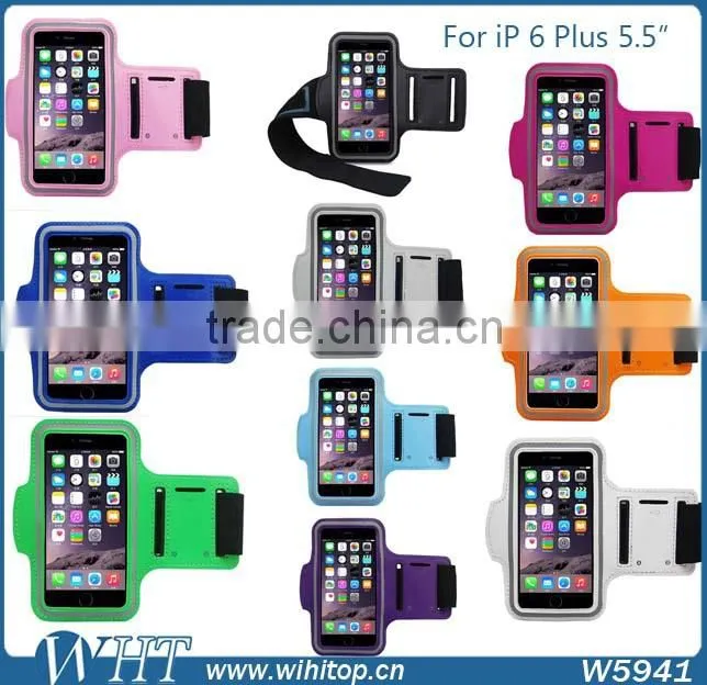 Sports Band for iPhone 6 Plus 5.5 Inch Armband Leather Case