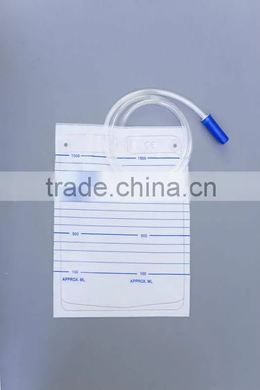 Single pass urine bag