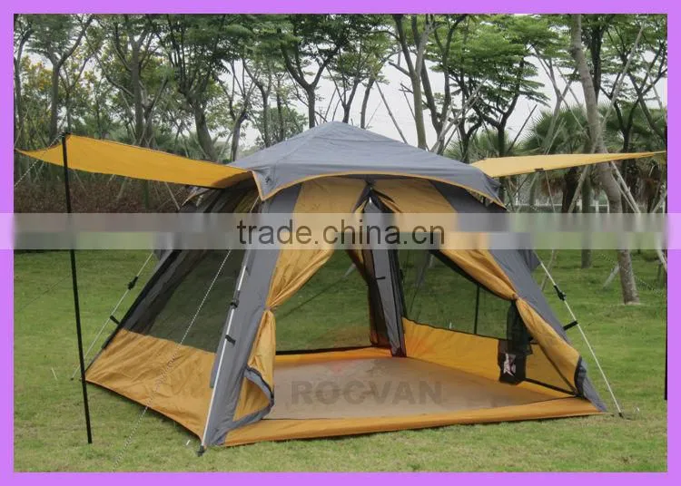 Good style waterproof 3 season double layer 4 person military tent