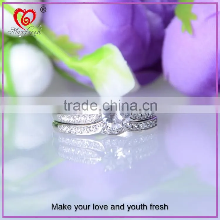 wholesale sterling silver ring engagement size 5 6 7 8 9 10 6MM ring engagement
