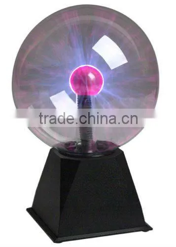 8" PLASMA NEBULA BALL Lightning Electricity Party Light TOUCH & SOUND Activated