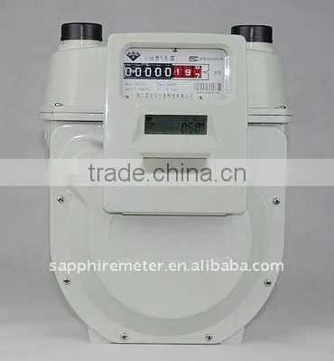 ICWG6B Sapphire Diaphragm Wireless Remote Control IC Card Prepaid Intelligent Household Gas Meter