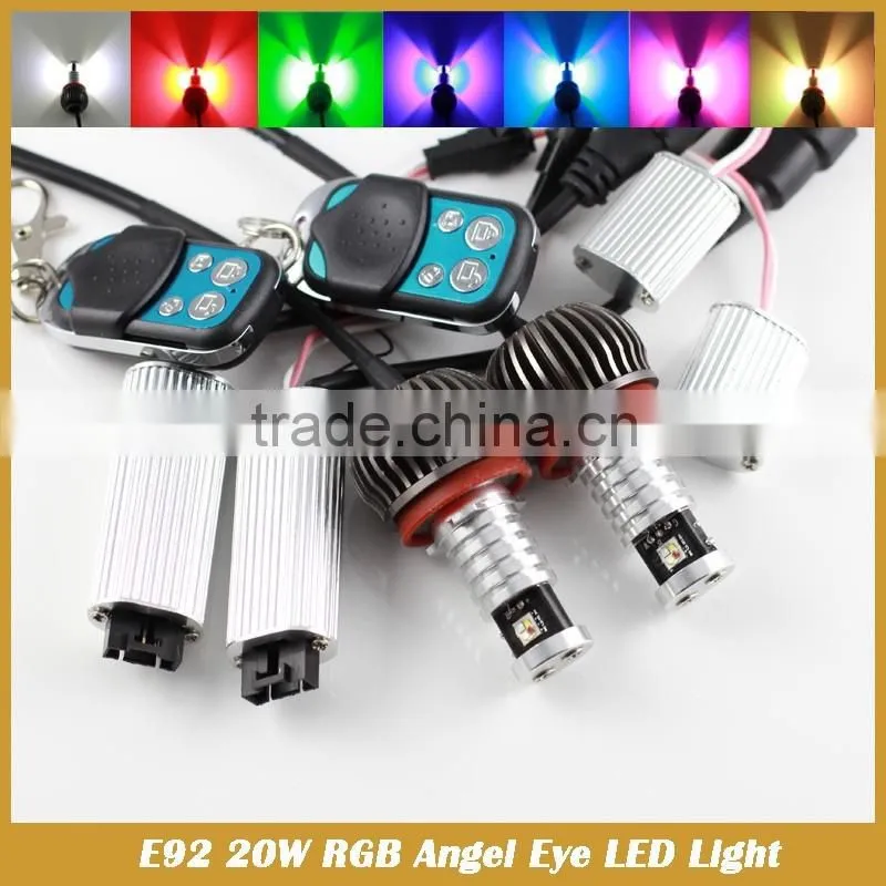 E90 20W RGB remote Multi-Color LED Angel Eyes Kit for E90 2006-2008 E60
