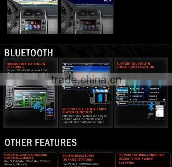 EONON GM5160 7 Inch Digital Touch Screen GPS/Car DVD Player with Screen Mirroring For Mercedes-Benz A-Class/B-Class