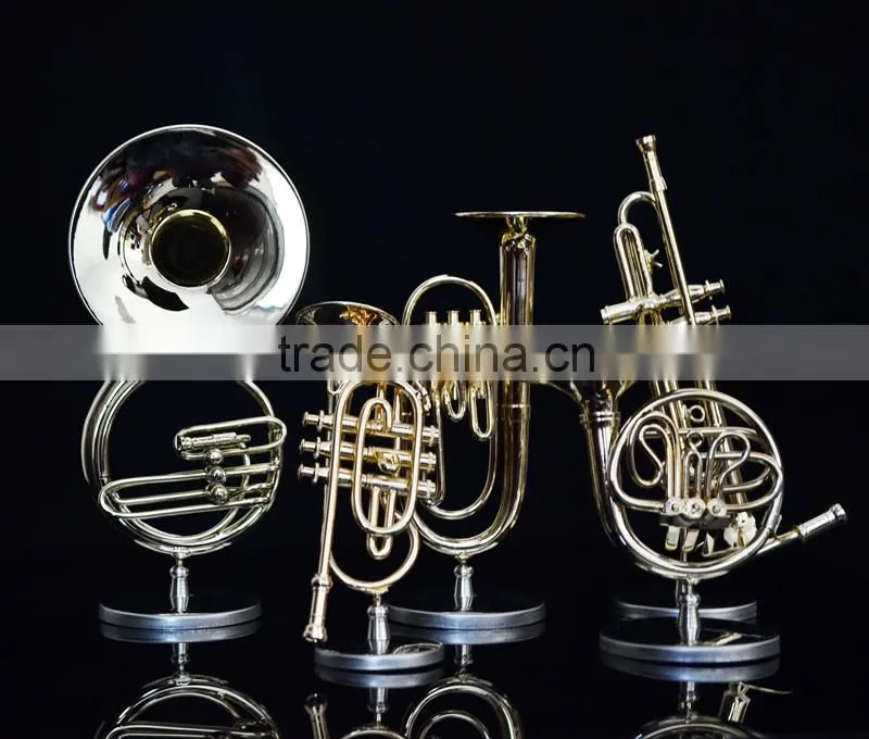 Gold and copper material maked gild mini soprano saxophone