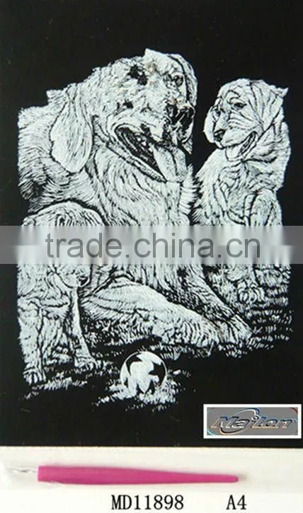 Engraving art/Engraving card/Scrape foil/foil card