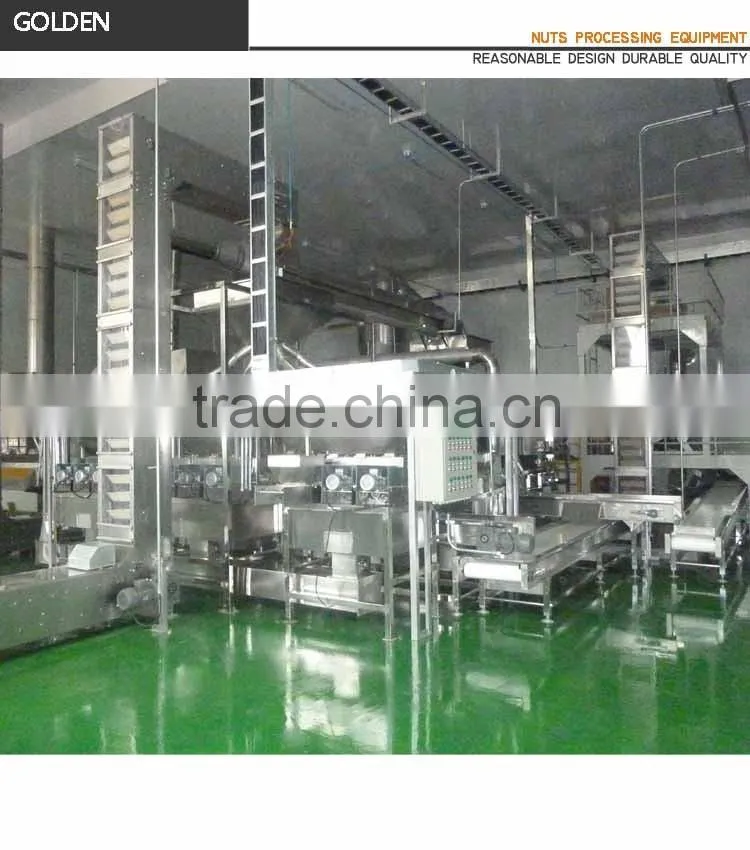 Professional Nut Equipment Peanut Roasting Blanching Line