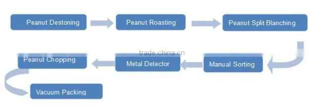 Higher Output New Designed Professional Peanut Roasting Chopping Plant