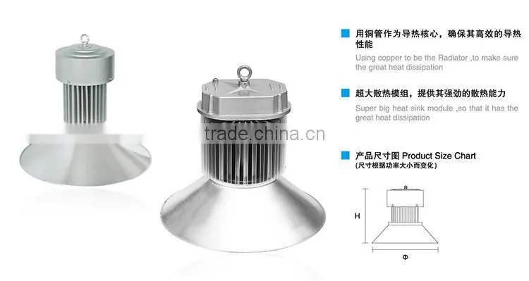 Modern design aluminum-alloy 180W led high bay light module