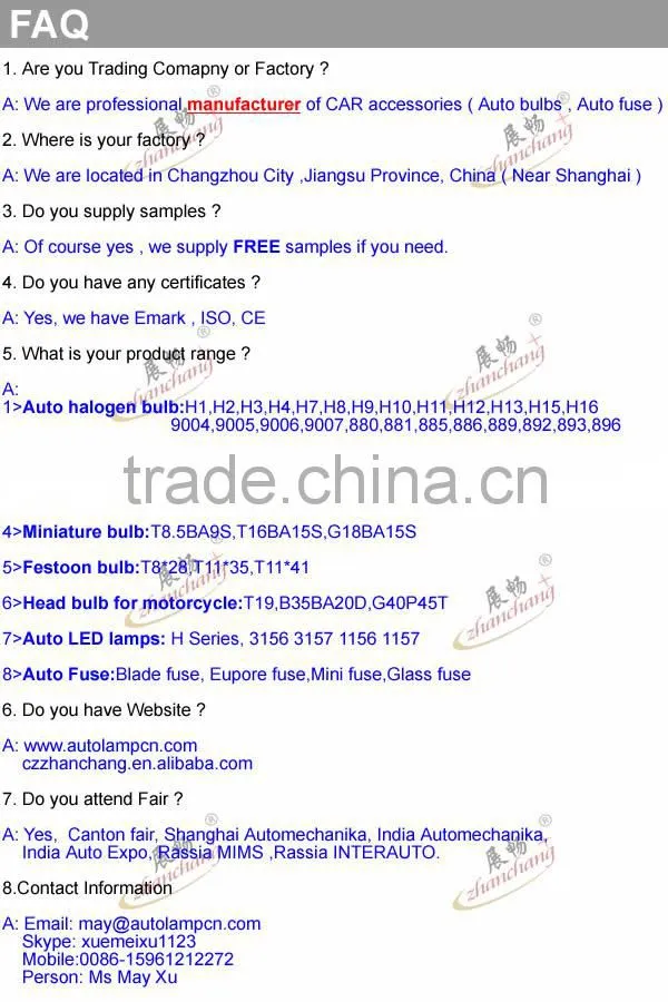 auto LED lamp 9V 5' Square LED lamp