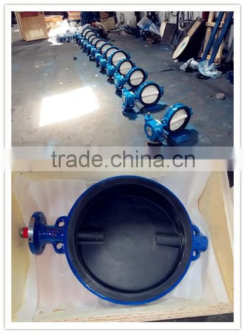 butterfly valves D371X-10 supplier High quality wafer soft Seal gear operated wafer center line wcb butterfly valve
