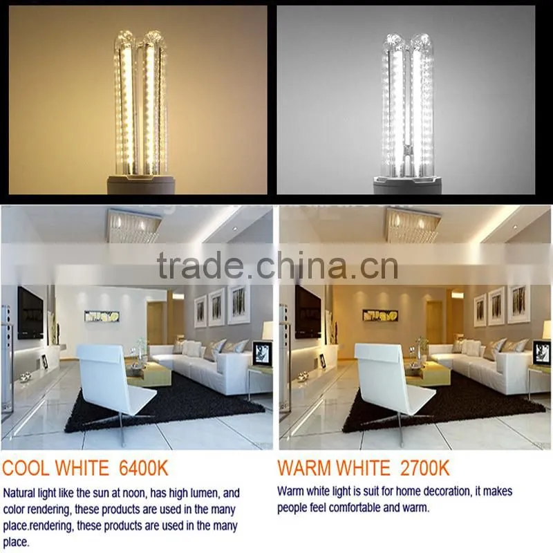 High efficient led lamp cfl glass tube 3u cfl bulb