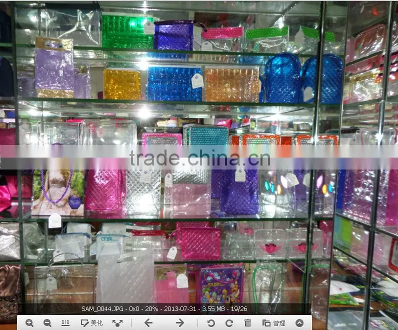 2103 clear pvc pouch with flap
