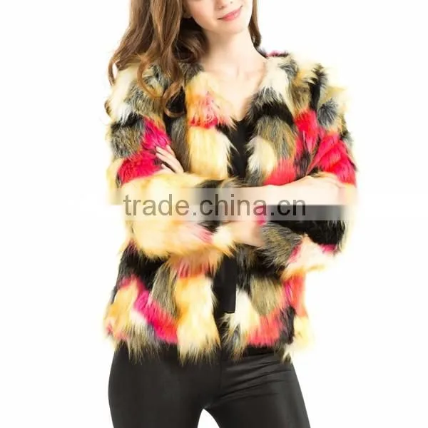 Fake fur coat mink fur coat for women 2015