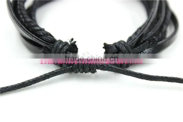 New design PU leather Punk bracelet for man
