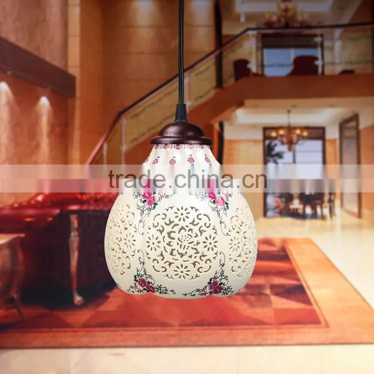 Pastel hollow designer pendant light restaurant pendant lighting