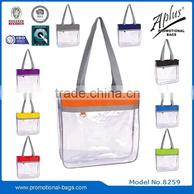 clear standard size waterproof eco tote bag bags/shopping bag