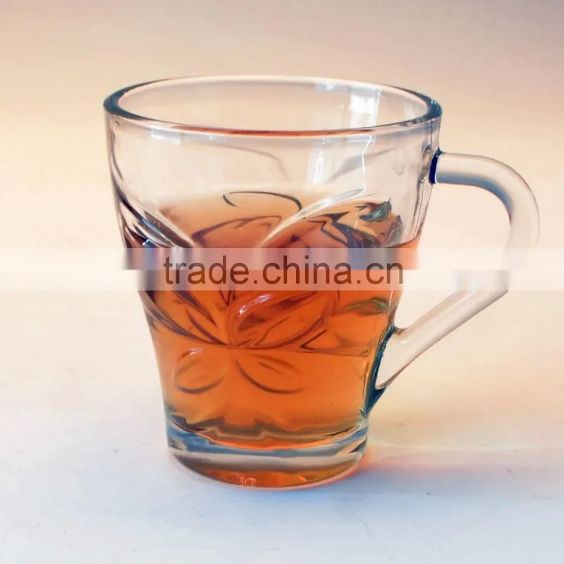 Clear Glass Tea Or Coffer Mug Glass Cup With Handle