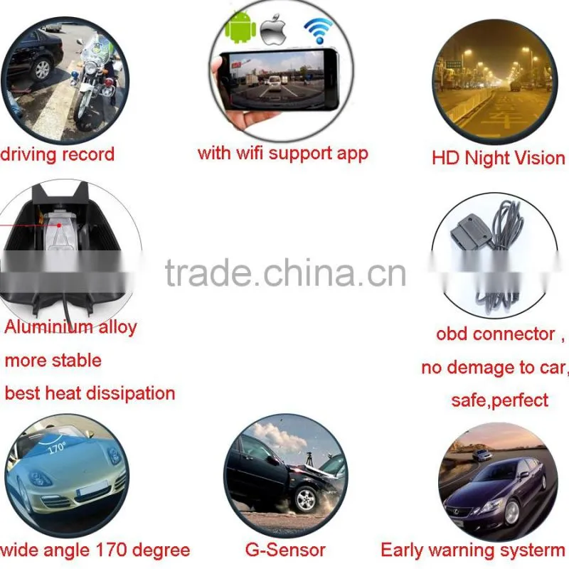 Car DVR Camera registrar fit for Maserati car with wifi 1080P 170 degree