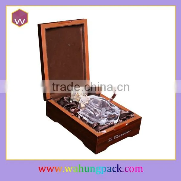 Handmade Wood Perfume Box Solid Perfume Packaging Box Custom