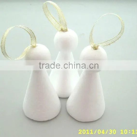 YIWU foam cone people for decoration/styrofoam christmas cone decoration