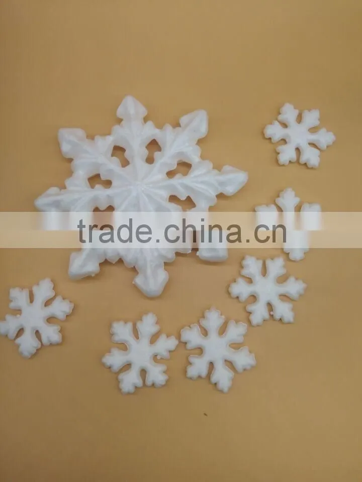 2015 Christams holiday white foam polystyrene snow flake for decoration