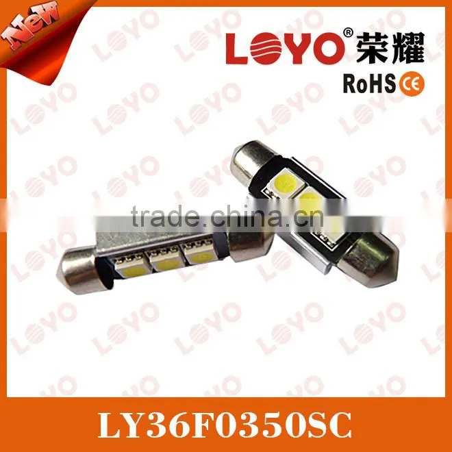 36mm auto led light 3smd canbus festoon led light