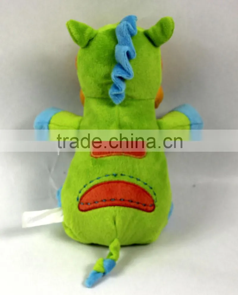 Luckiplus Hot Sale First Class Green and Blue Cow Safe Technology Toy For Kids
