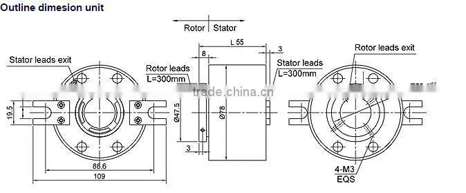 Wind Turbine Slip Rings : Kilowatt grade HMT2578-3