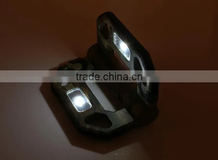 Camouflage open and fold led work bench light