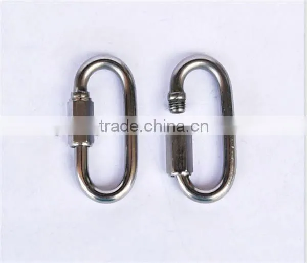 18KN Outdoor Safety Buckle Clasp O-Shape Stainless Steel Screw Gate Climbing Button Carabiner Camping Hiking Safety Hook Gear