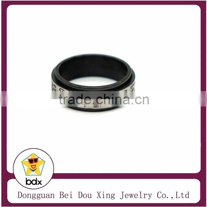 Activity ring religion bible engaved black stainless steel 316 fashion Ring