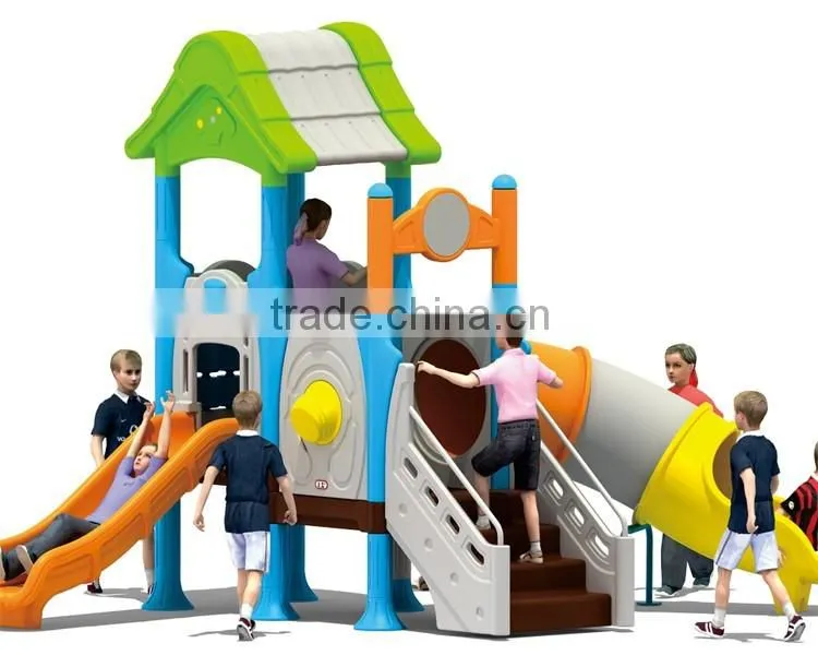 Wooden New Outdoor Plastic Playground Guangzhou Factory Safe Equipment