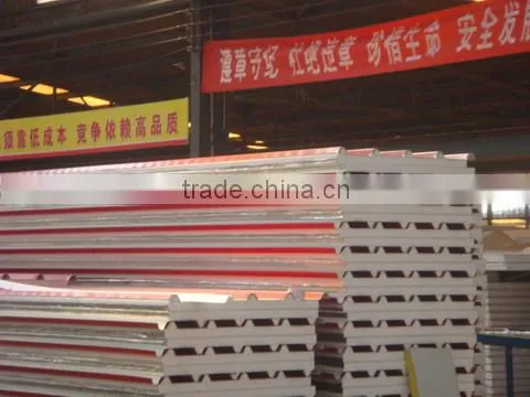 Galvanized Color metal EPS sandwich panel for roofing and wall and warehouse