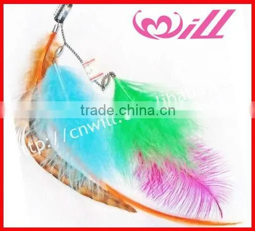 New Hair Accessories Purple Feather Clip In Hair Extension Hair Accessories