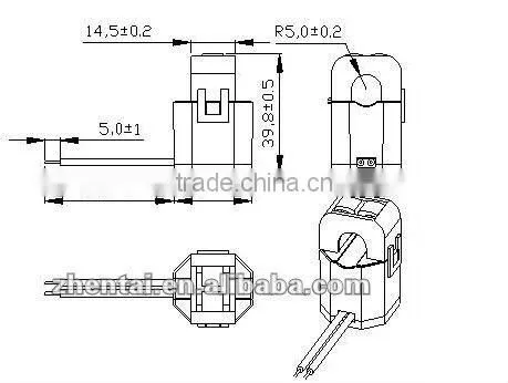 CT301 Mini Black Split Core Current transformer