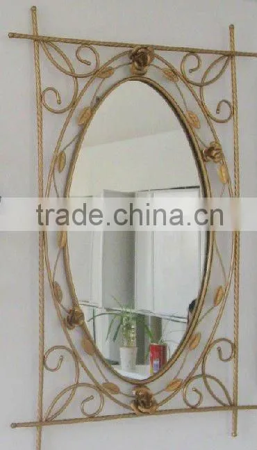YUJING 4mm wholesale iron frame decorative wall mirror