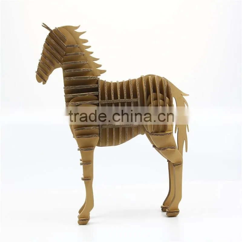 DIY Customized 3D Cardboard Paper puzzle animal models
