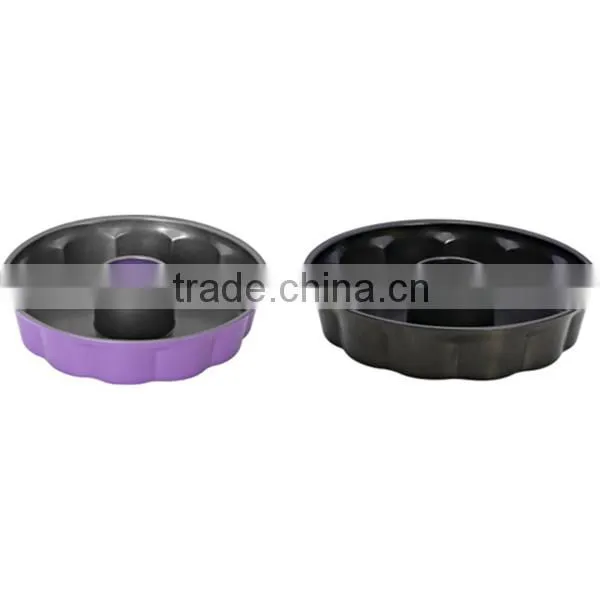 carbon steel non-stick fluted tube pan